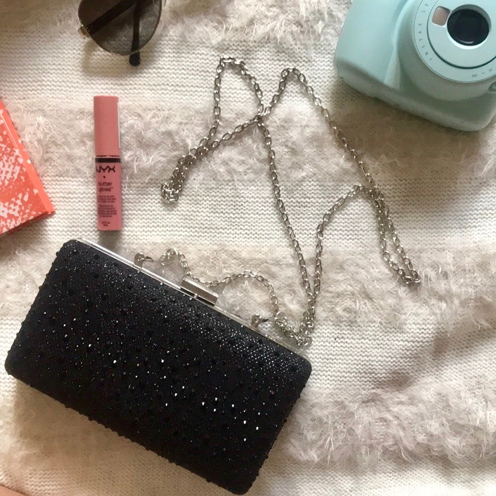 Reversible Sequined Clutch With Chain - image 5